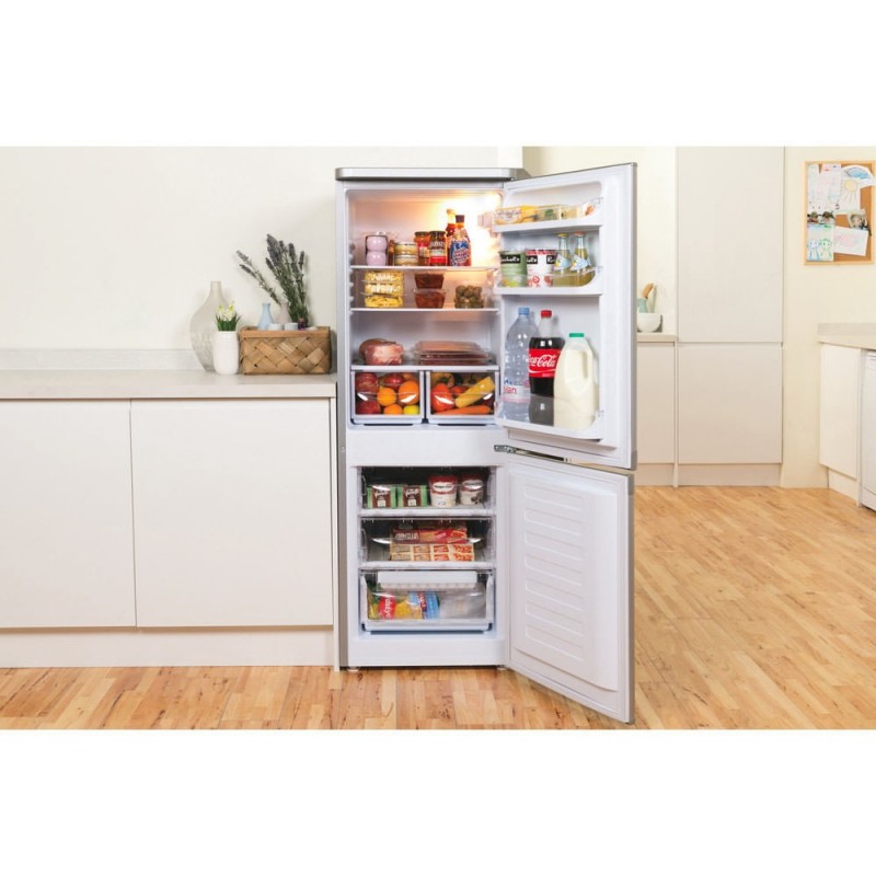 Indesit NCAA 55 NX réfrigérateur-congélateur Pose libre 228 L F Acier inoxydable