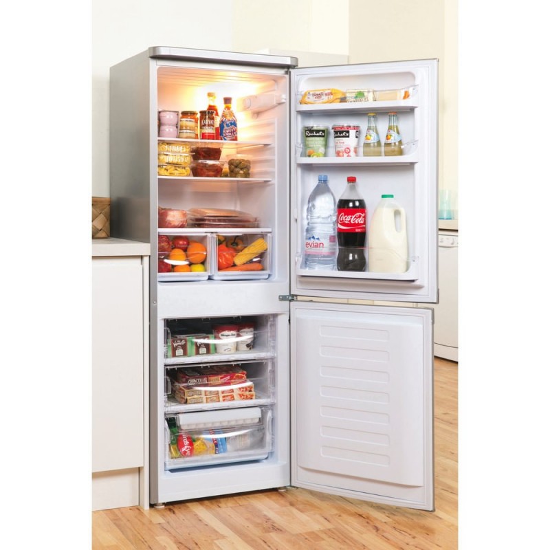 Indesit NCAA 55 NX réfrigérateur-congélateur Pose libre 228 L F Acier inoxydable