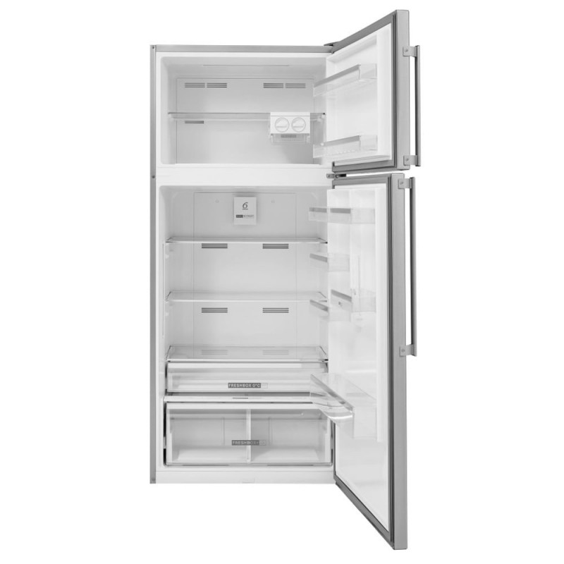 Whirlpool W84TE 72 X 2 frigorifero con congelatore Libera installazione 587 L E Stainless steel