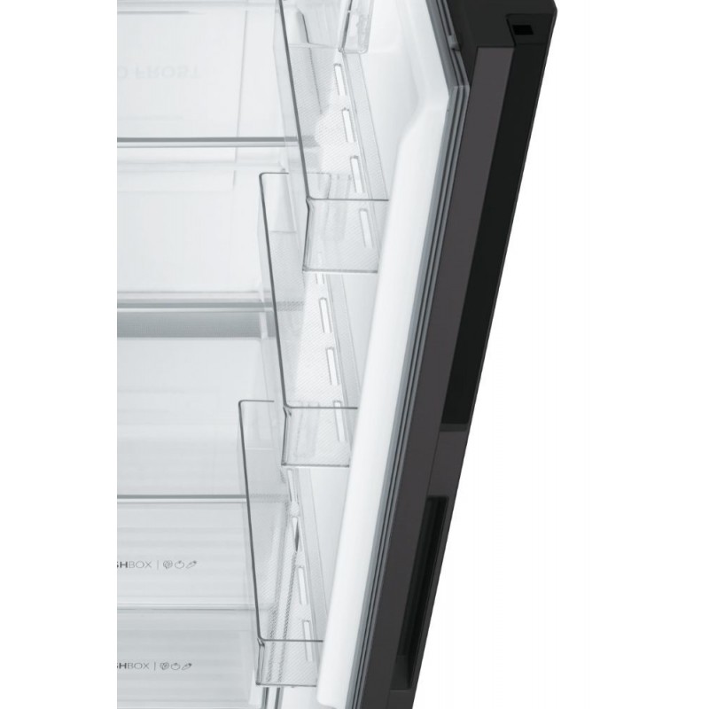 Haier SBS 90 Serie 3 HSR3918ENPB side-by-side refrigerator Freestanding 528 L E Black