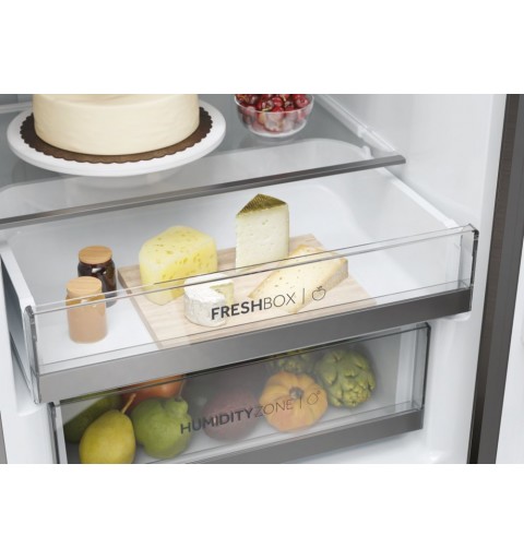 Haier 2D 60 Serie 3 HDW3620DNPD réfrigérateur-congélateur Pose libre 377 L D Argent