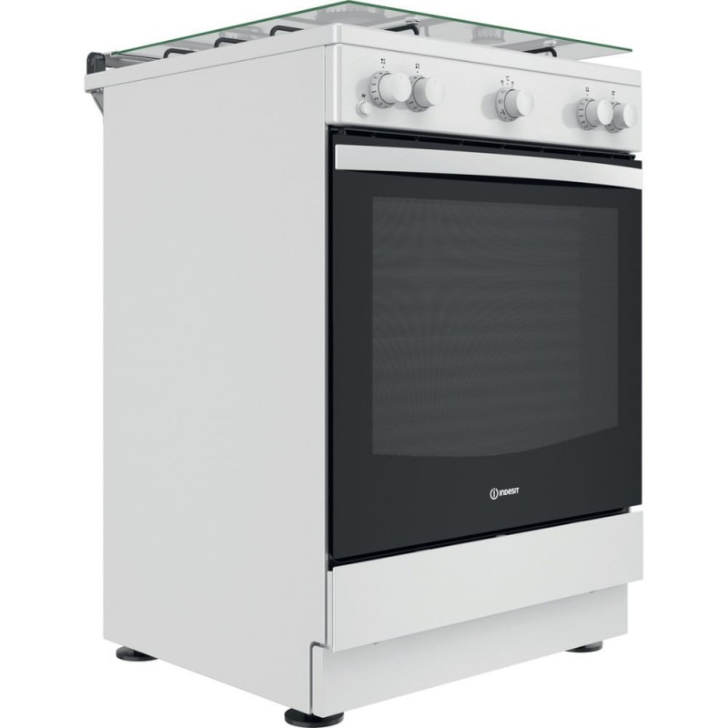 Indesit IS67G1KMW E Cocina independiente Encimera de gas Blanco A+