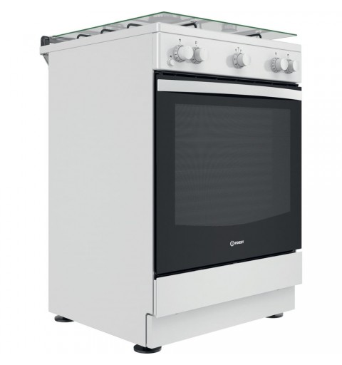 Indesit IS67G1KMW E Cocina independiente Encimera de gas Blanco A+