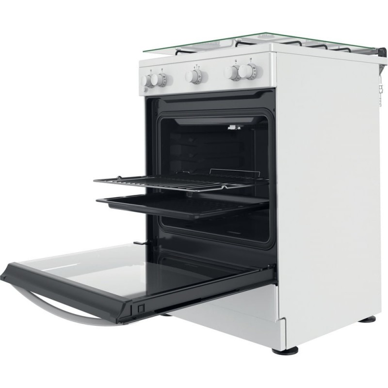 Indesit IS67G1KMW E Freestanding cooker Gas White A+