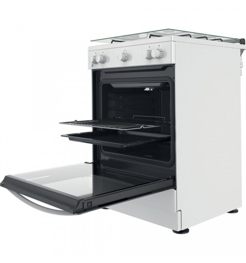 Indesit IS67G1KMW E Freistehender Herd Gaskochfeld Weiß A+