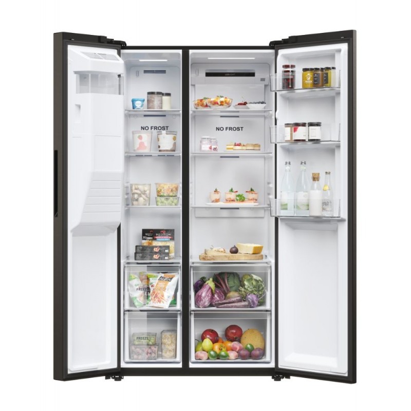 Haier SBS 90 Serie 5 HSR5918DIPB frigo américain Pose libre 511 L D Noir
