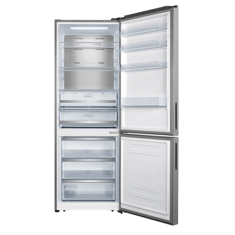 Hisense RB645N4BIE frigorifero con congelatore Libera installazione 495 L E Stainless steel