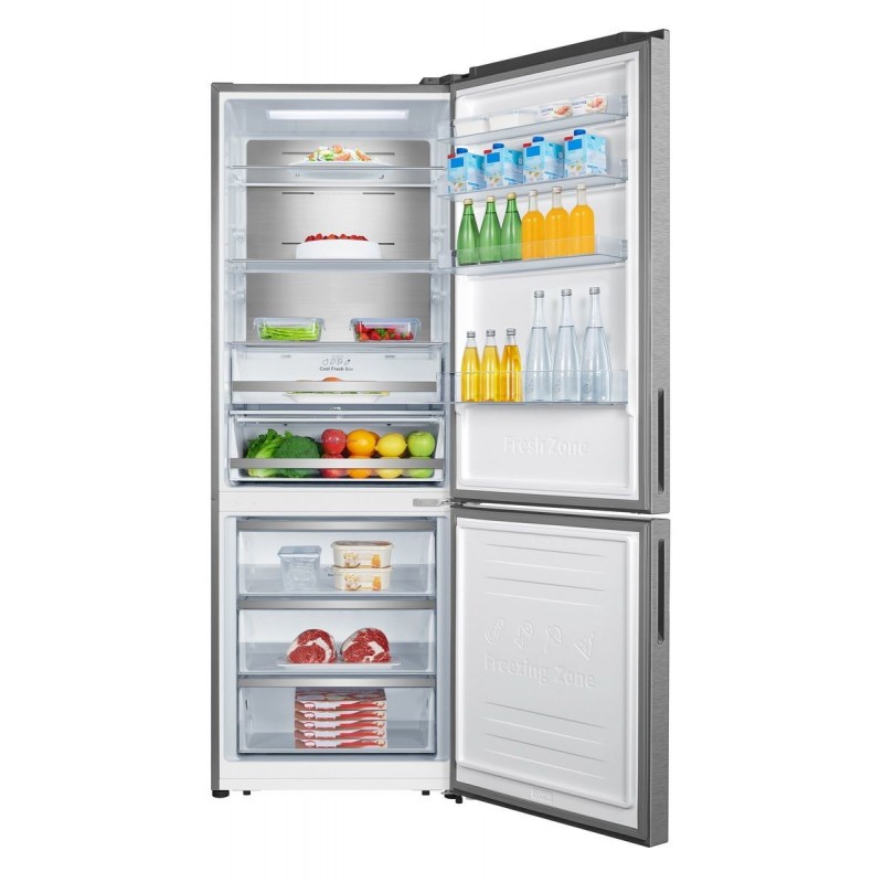 Hisense RB645N4BIE frigorifero con congelatore Libera installazione 495 L E Stainless steel