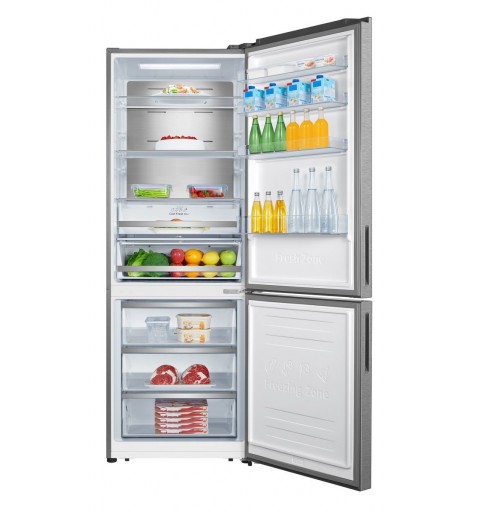 Hisense RB645N4BIE frigorifero con congelatore Libera installazione 495 L E Stainless steel