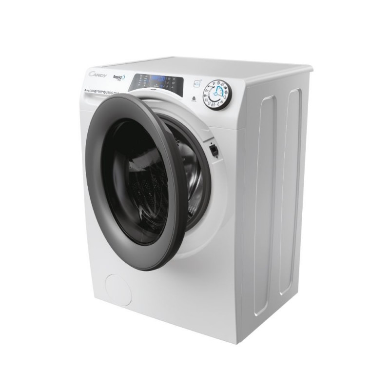 Candy RapidÓ PRO RPW4856BWMR 1-S washer dryer Freestanding Front-load White D