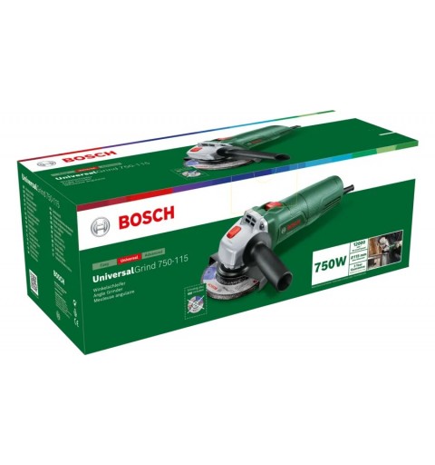 Bosch UniversalGrind 750-115 amoladora angular 11,5 cm 12000 RPM 750 W 1,8 kg