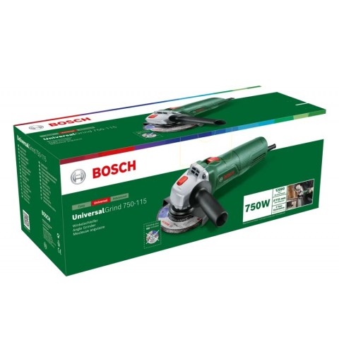 Bosch UniversalGrind 750-115 angle grinder 11.5 cm 12000 RPM 750 W 1.8 kg