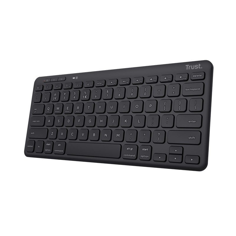 Trust Lyra Tastatur RF Wireless + Bluetooth QWERTY Italienisch Schwarz