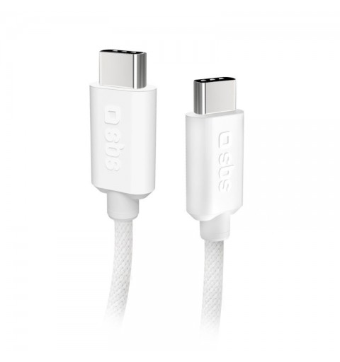 SBS TECABLETISSUETCCG cavo USB 1,5 m USB 2.0 USB C Bianco