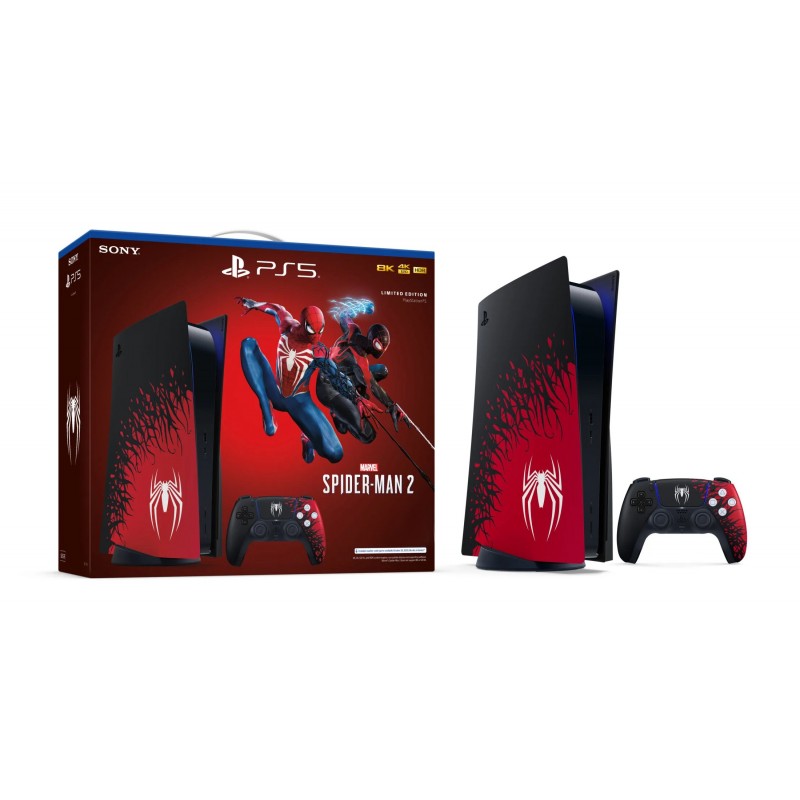 Sony PlayStation 5 - Marvel’s Spider-Man 2 Limited Edition Bundle 825 GB WLAN Schwarz, Rot