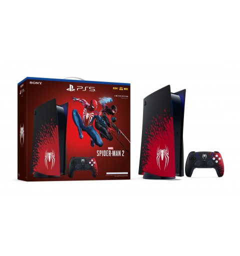 Sony PlayStation 5 - Marvel’s Spider-Man 2 Limited Edition Bundle 825 GB Wi-Fi Nero, Rosso