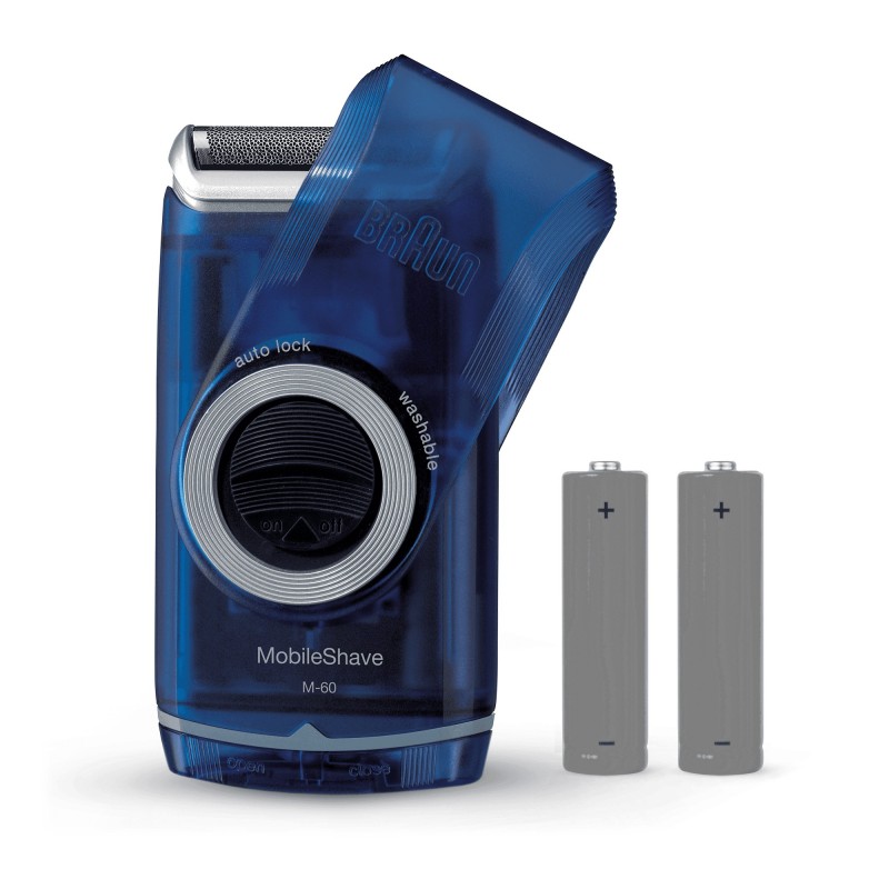 Braun PocketGo M60b Foil shaver Black, Blue
