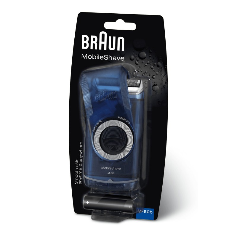 Braun PocketGo M60b Folienschaber Schwarz, Blau