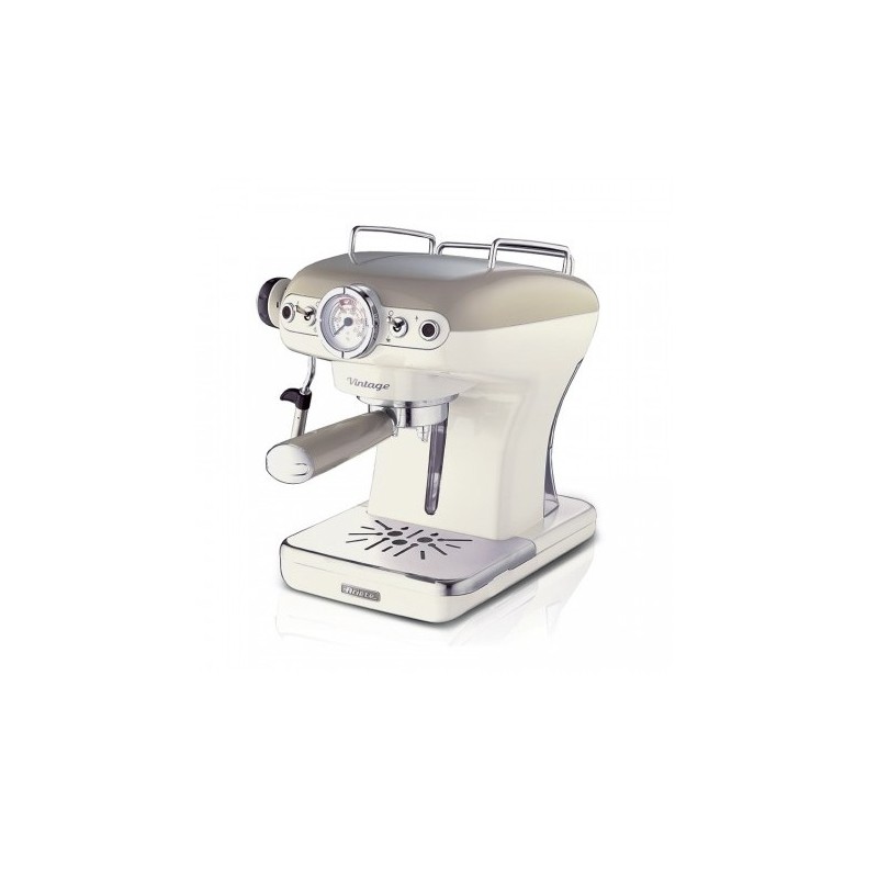 Ariete 1389, Macchina per Caffè Espresso Vintage, 850 W, Beige