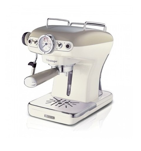 Ariete 1389, Macchina per Caffè Espresso Vintage, 850 W, Beige