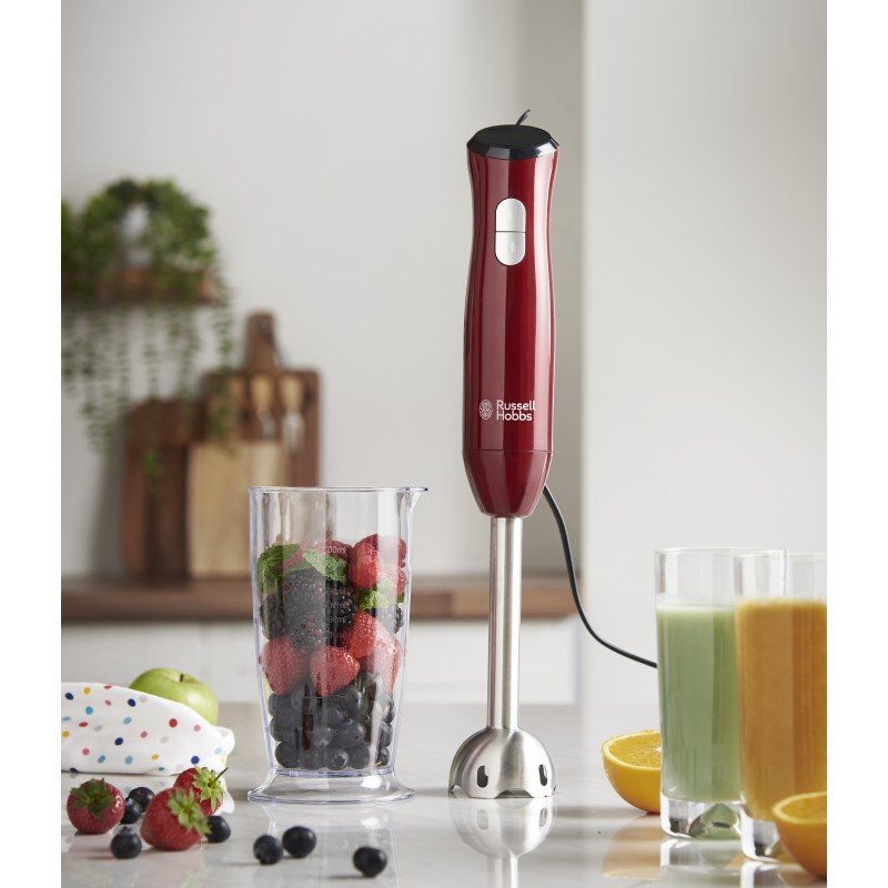 Russell Hobbs Desire 0,7 L Mélangeur par immersion 500 W Rouge, Acier inoxydable