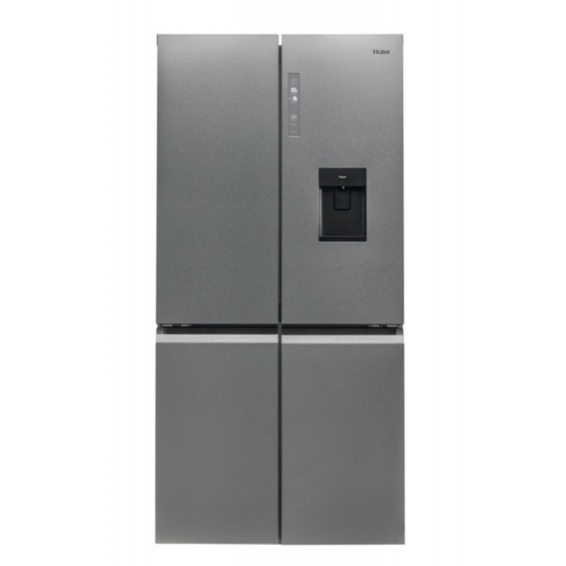 Haier Cube 90 Serie 5 HTF-520IP7 side-by-side refrigerator Freestanding 525 L F Platinum, Stainless steel