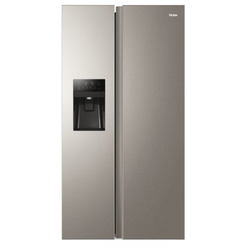 Haier SBS 90 Serie 3 HSR3918FIMP side-by-side refrigerator Freestanding 515 L F Grey