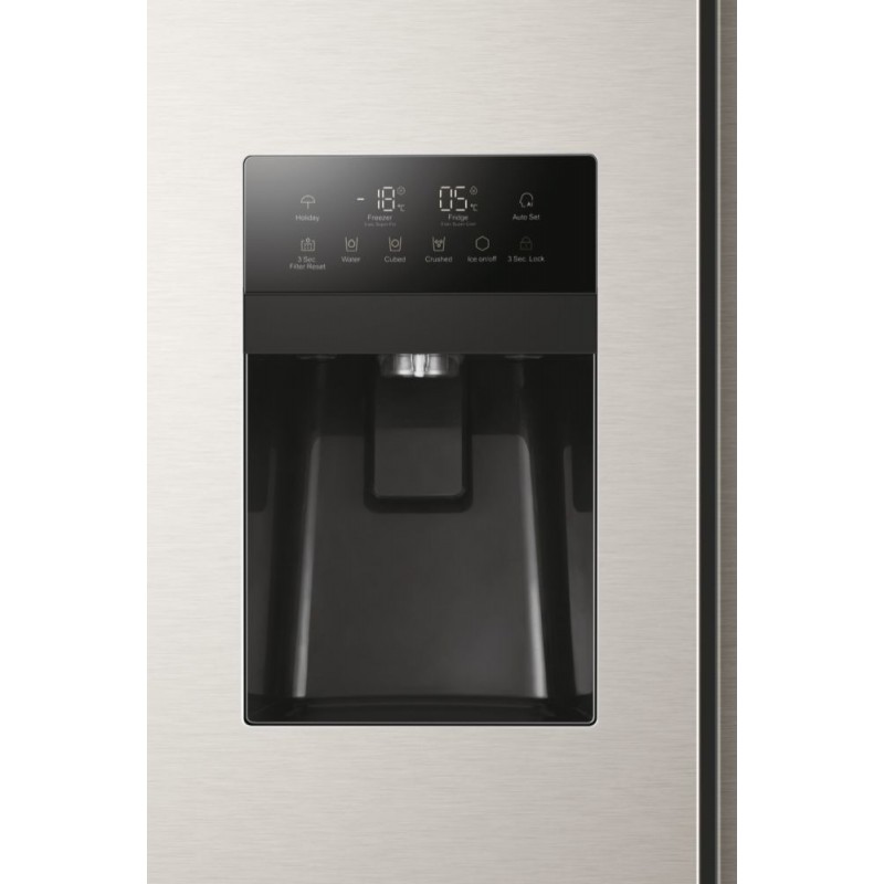 Haier SBS 90 Serie 3 HSR3918FIMP frigorifero side-by-side Libera installazione 515 L F Grigio