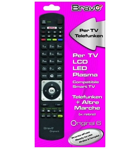Bravo Original 6 télécommande IR Wireless TV Appuyez sur les boutons