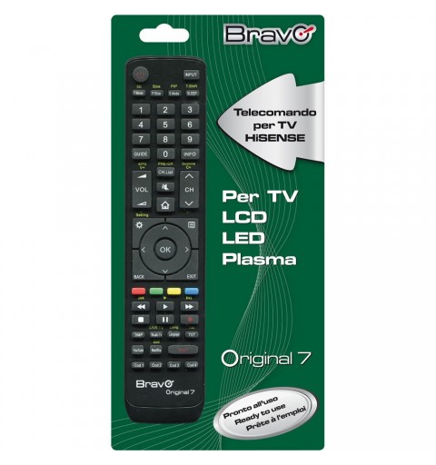 Bravo Original 7 remote control IR Wireless TV Press buttons