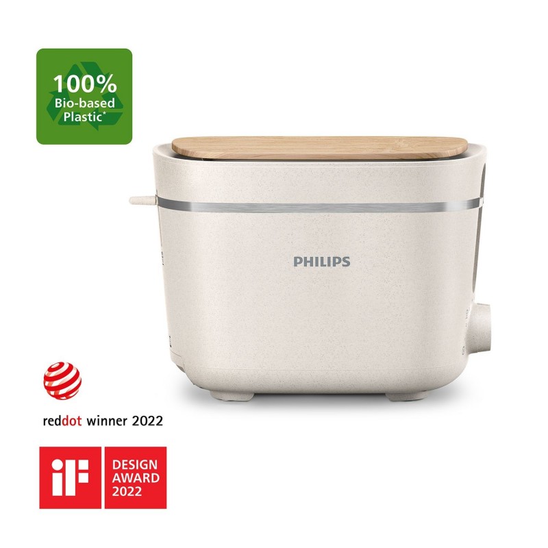 Philips Eco Conscious Edition HD2640 10 Grille-pain - plastiques 100% biosourcés²