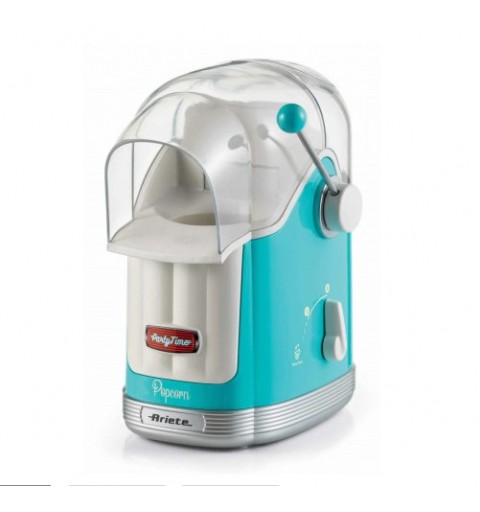 Ariete 2958 Pop Corn Maker Party Time, Macchina per pop corn con leva, 1100 Watt, Capacità 600 g, Cottura ad aria calda senza