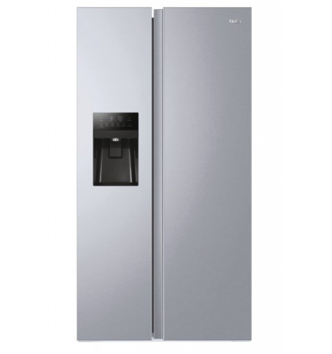 Haier SBS 90 Serie 3 HSR3918FIPG side-by-side refrigerator Freestanding 515 L F Silver