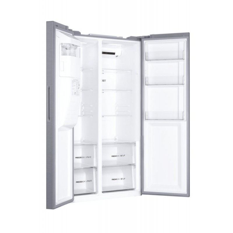 Haier SBS 90 Serie 3 HSR3918FIPG frigo américain Pose libre 515 L F Argent