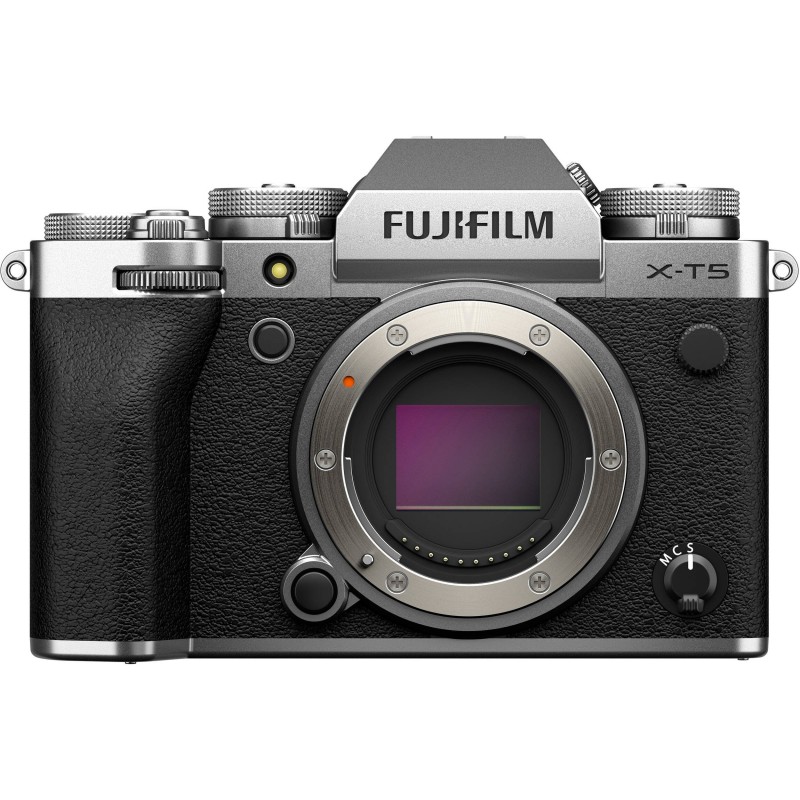 Fujifilm X -T5 Cuerpo MILC 40,2 MP X-Trans CMOS 5 HR 7728 x 5152 Pixeles Plata