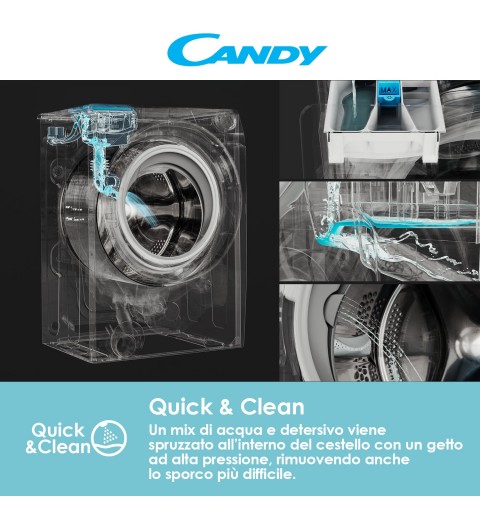 Candy RapidÓ RO 14104DWMT 1-S lavatrice Caricamento frontale 10 kg 1400 Giri min A Bianco