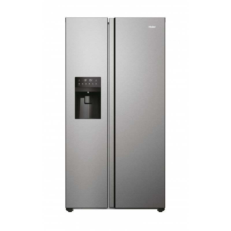 Haier SBS 90 Serie 3 HSR3918EIMP frigorifero side-by-side Libera installazione 515 L E Platino, Stainless steel