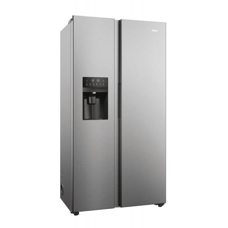 Haier SBS 90 Serie 3 HSR3918EIMP frigo américain Pose libre 515 L E Platine, Acier inoxydable