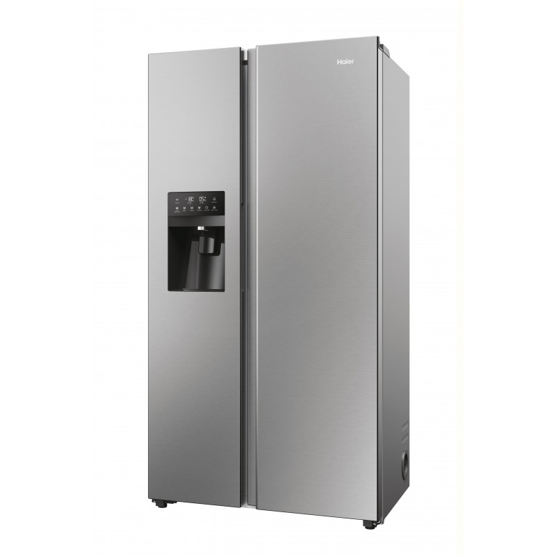 Haier SBS 90 Serie 3 HSR3918EIMP frigo américain Pose libre 515 L E Platine, Acier inoxydable