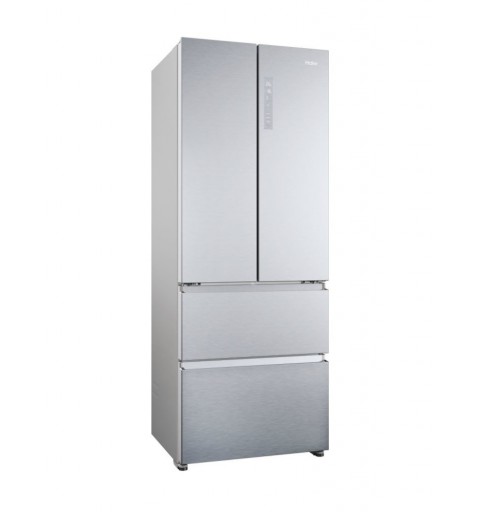 Haier FD 70 Serie 5 HFR5719ENMG side-by-side refrigerator Freestanding 446 L E Silver