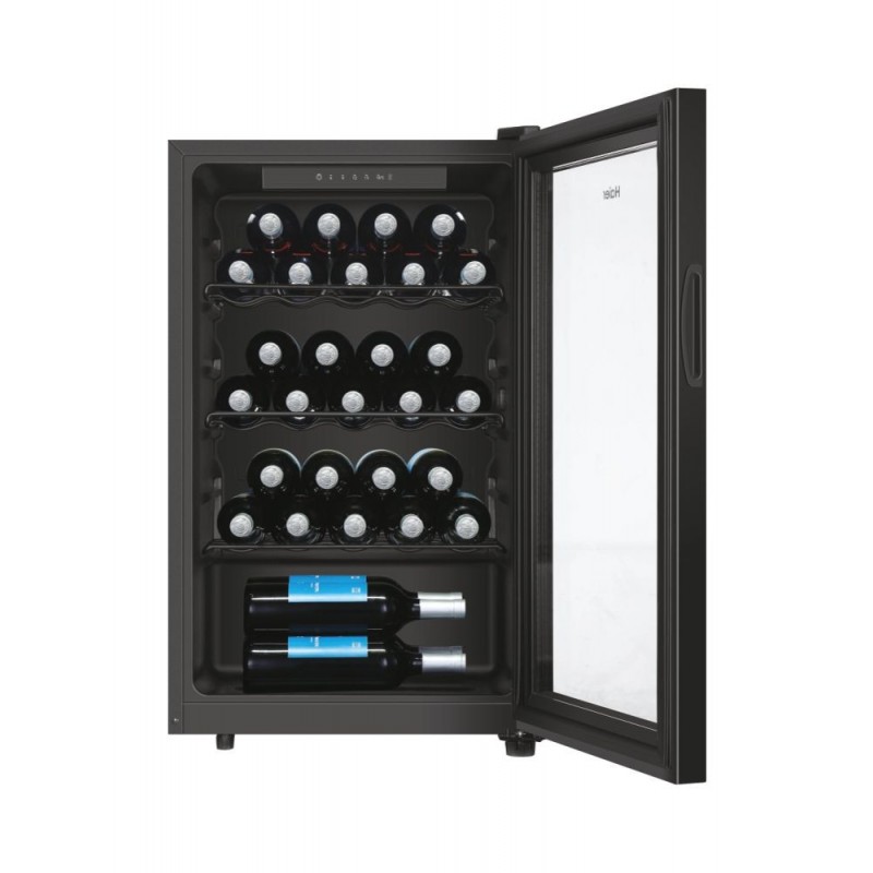 Haier Wine Bank 50 Serie 3 HWS31GGE Compressor wine cooler Freestanding Black 31 bottle(s)