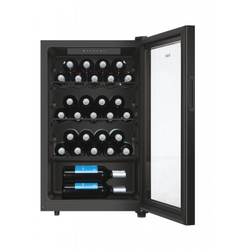 Haier Wine Bank 50 Serie 3 HWS31GGE Nevera de vino Independiente Negro 31 botella(s)