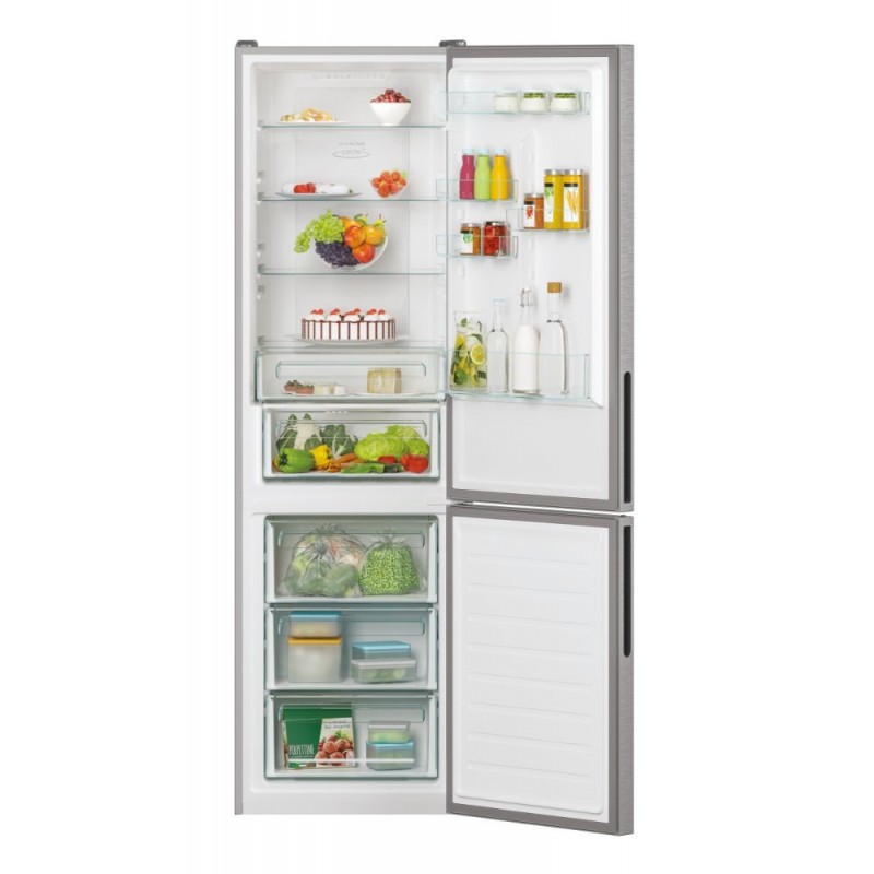 Candy Fresco CCE4T620EX fridge-freezer Freestanding 377 L E Aluminium