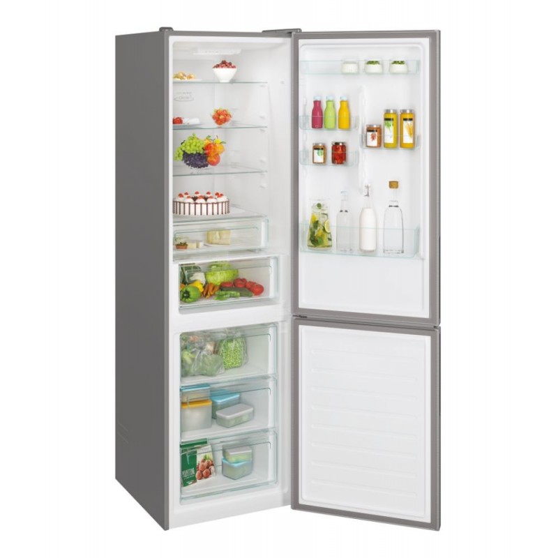 Candy Fresco CCE4T620EX fridge-freezer Freestanding 377 L E Aluminium