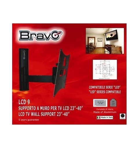 Bravo LCD 9 101,6 cm (40") Nero