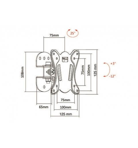 Munari SP301 support pour téléviseur Noir