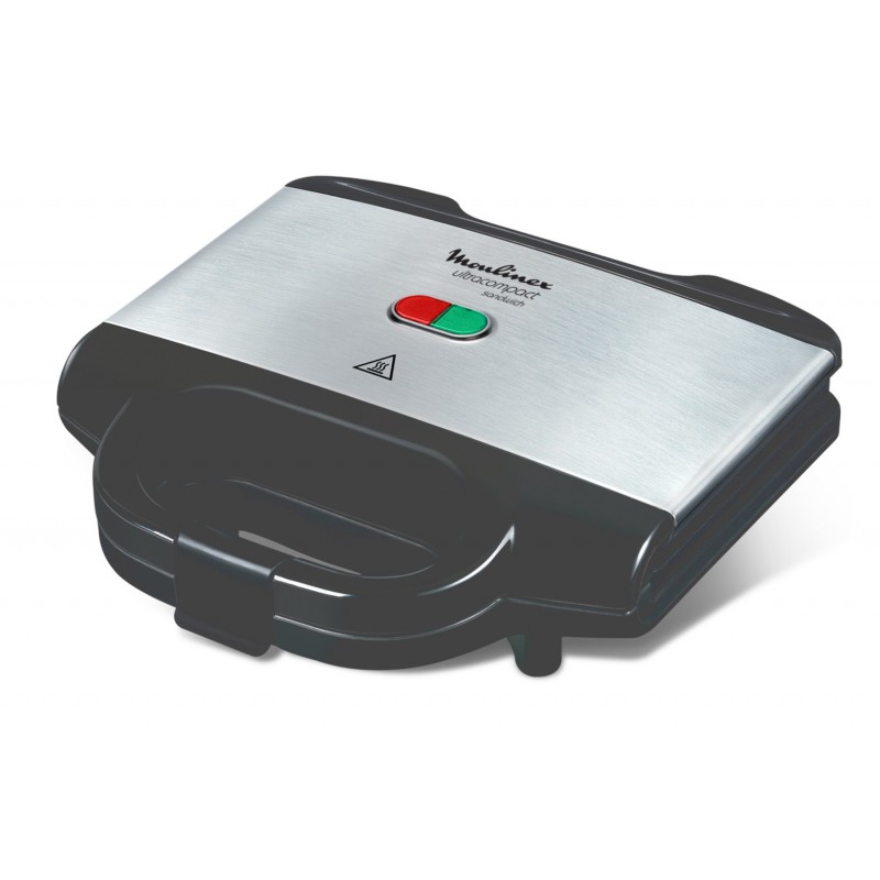 Moulinex SM156 sandwich maker 700 W Black, Stainless steel