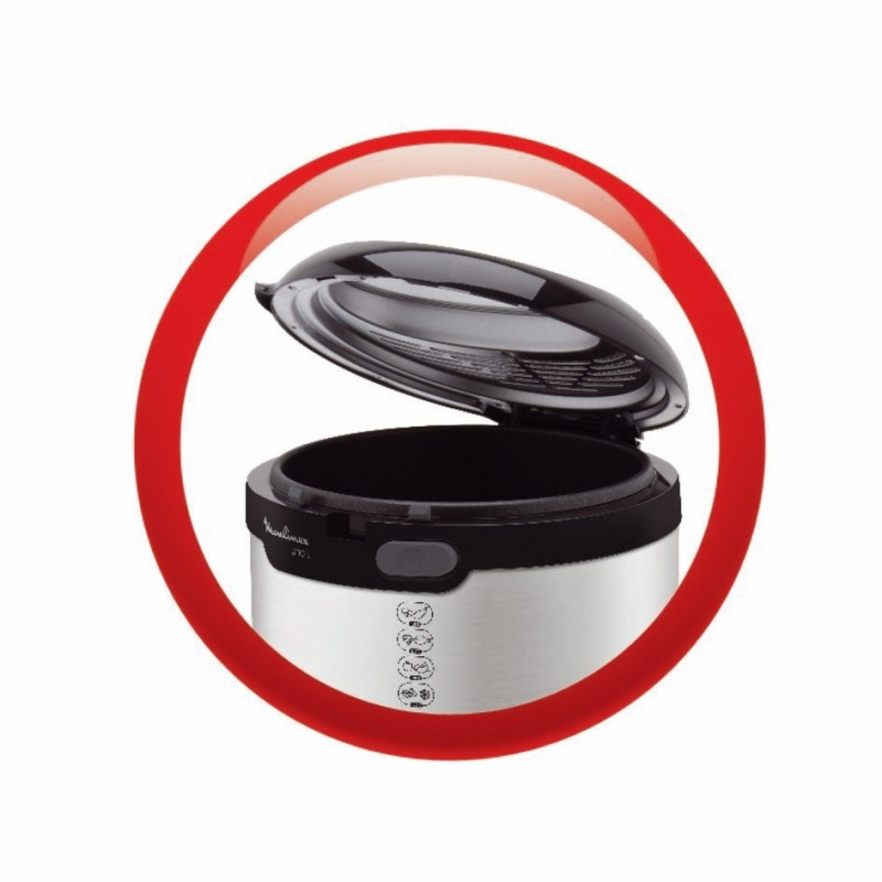 Moulinex AF179 Unique Autonome 1900 W Friteuse Acier inoxydable