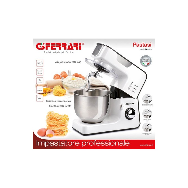 G3 Ferrari G20056 mixer Stand mixer 1300 W White