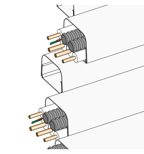 Vecamco 9811-001-08 accessoire de climatiseur Goulotte décorative pour climatiseur